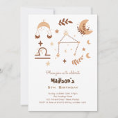 Libra zodiac anniversaire de enfant Invitation (Devant)