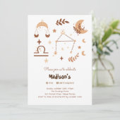 Libra zodiac anniversaire de enfant Invitation (Debout devant)