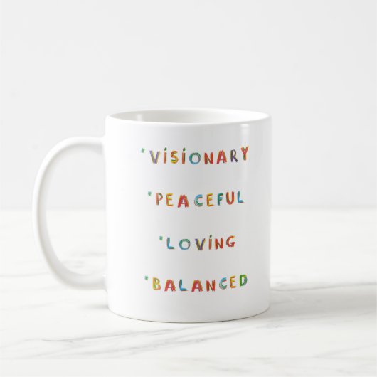 Libra Zodiac Astrologie Enfant intérieur Mug (Gauche)