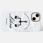 Libra Zodiac Astrology Personality White Custom Case-Mate iPhone Case (Achterkant (horizontaal))