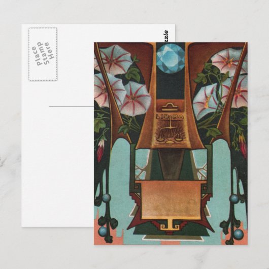 Libra - Zodiac Briefkaart (Voorkant / Achterkant)