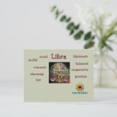 Libra zodiac caractéristiques carte postale (Debout devant)