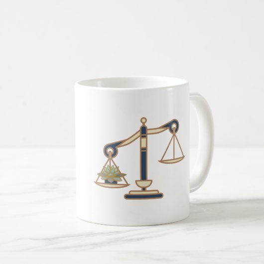 Libra Zodiac Coffee Mug (Devant droit)
