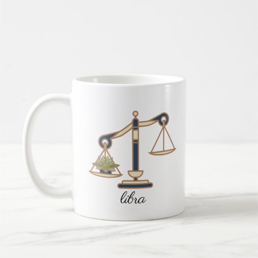 Libra Zodiac Coffee Mug (Gauche)