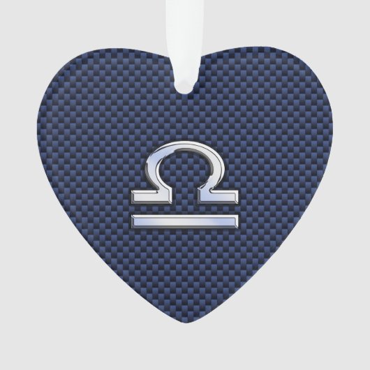 Libra Zodiac Connexion en fibre de carbone bleu (devant)