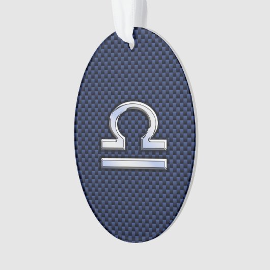 Libra Zodiac Connexion en fibre de carbone bleu (devant)