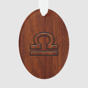 Libra Zodiac Connexion sur le Décor Style Mahogany