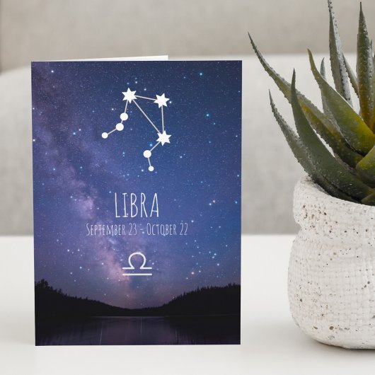 Libra Zodiac Constellation | Carte d'astrologie