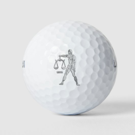 Libra Zodiac Golfballen (Voorkant)