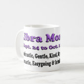 Libra Zodiac Moederdag Coffee Mok (Voorkant links)