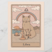 Libra Zodiac Monster - Funny Libra Zodiac Lover Menu (Achterkant)