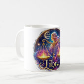 Libra Zodiac Mug - Design élégant et céleste ♎ ✨ (Devant gauche)