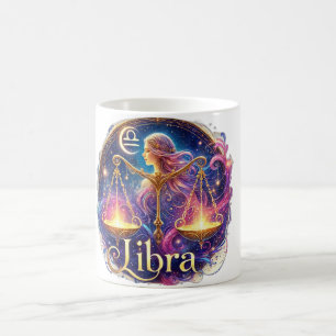 Libra Zodiac Mug - Design élégant et céleste ♎ ✨