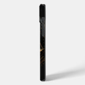 Libra zodiac noir et or Coque-Mate coque iphone (Verso / Gauche)