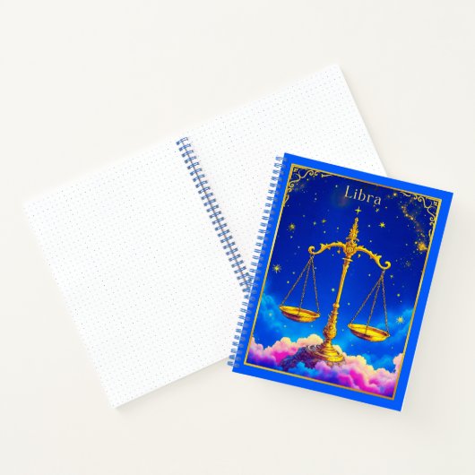 Libra Zodiac Scales in a Star-Filled Sky Journal (Intérieur)