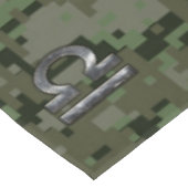 Libra Zodiac Sign on olijfgroene digitale camo Tafelkleed (Gekanteld)