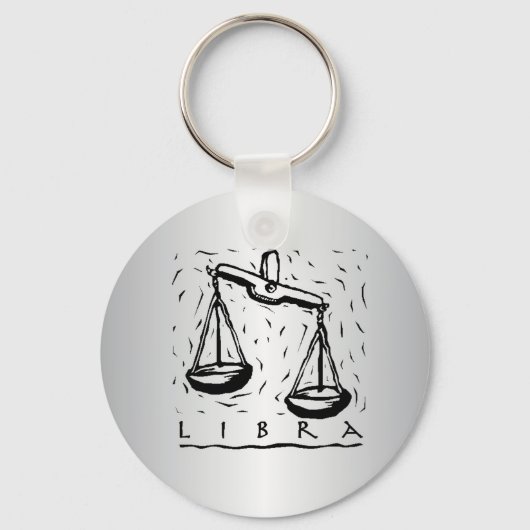 Libra Zodiac Sleutelhanger (Voorkant)