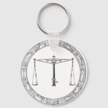 LIbra Zodiac Sleutelhanger
