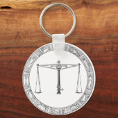 LIbra Zodiac Sleutelhanger (Voorkant)