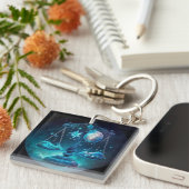 Libra Zodiac Sleutelhanger (Voorkant Rechts)