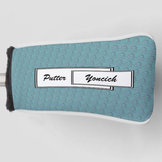 Libra Zodiac Symbol Element van Kenneth Yoncich Golfheadcover (Voorkant)