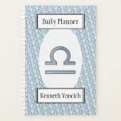 Libra Zodiac Symbol Element van Kenneth Yoncich Planner (Voorkant)
