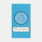 Libra Zodiac Symbol Element van Kenneth Yoncich Servet (Voorkant)