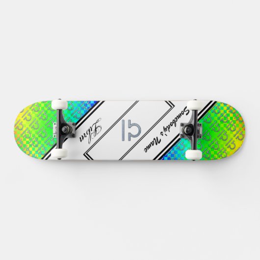 Libra Zodiac Symbol Element van Kenneth Yoncich Skateboard (Horizontaal)