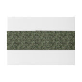 Libra Zodiac Symbol op Green Digital Camouflage Uitnodigingen Wikkel (Achterkant Voorbeeld)