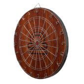 Libra Zodiac Symbol op Mahogany Dartbord (Voorkant Rechts)