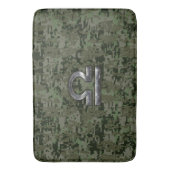 Libra Zodiac Symbol op olijfgroene digitale camo Badmat (Voorkant Verticaal)