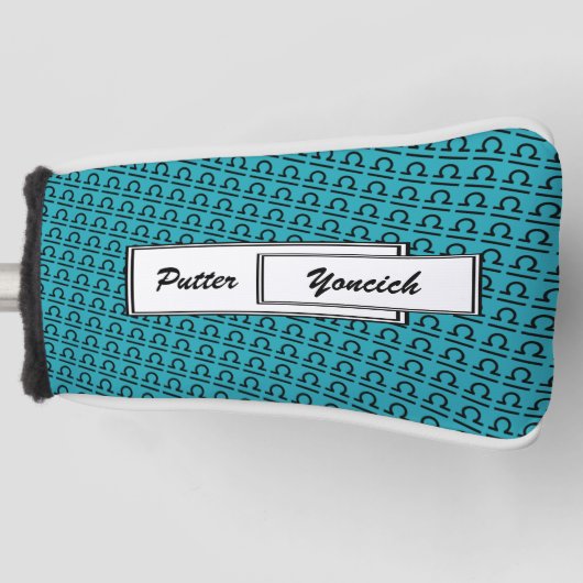 Libra Zodiac Symbol Standard by Kenneth Yoncich Golfheadcover (Voorkant)
