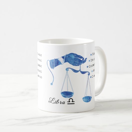 Libra Zodiac Traits Mug (Devant droit)