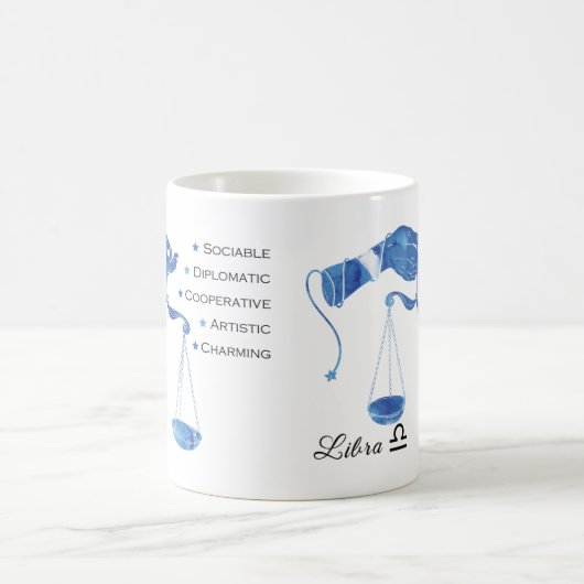 Libra Zodiac Traits Mug (Centre)