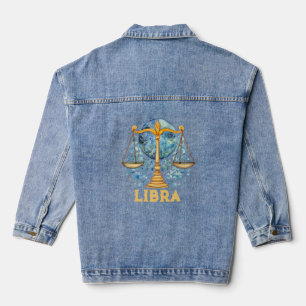 Libra Zodiac - Veste Denim pour femmes