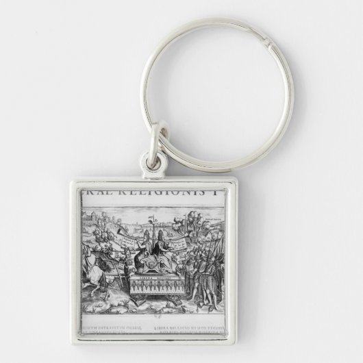 Librae Religionis Typus', allegorie Sleutelhanger (Voorkant)