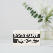 Libraire Pour Louer Cartes de visite - Hors Blanc (Debout devant)