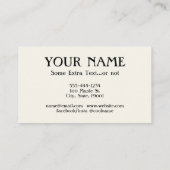 Libraire Pour Louer Cartes de visite - Hors Blanc (Dos)