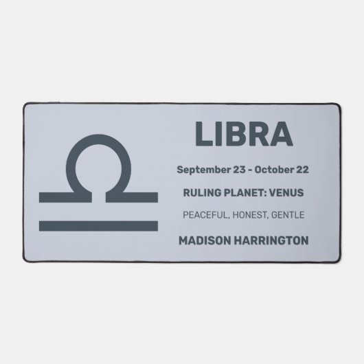 Librairie de signes zodiac Nom personnalisé / Text (Recto)