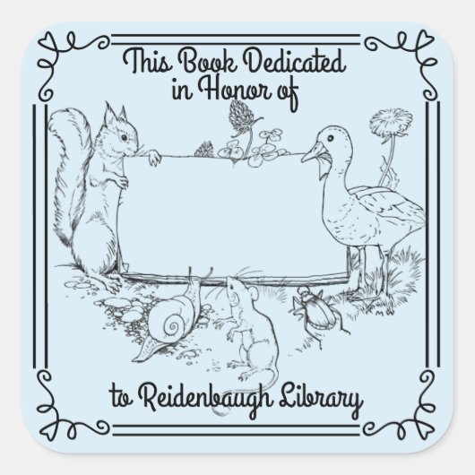 Librairie Sticker Library Dedication N'Importe Qui (Devant)