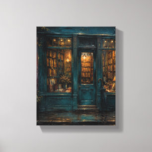 Librairie Teal à l'heure de la fermeture Toile urb