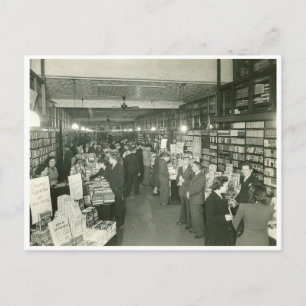 Librairie vintage Intérieur Australie Carte postal