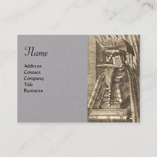 LIBRARIAANSE PORTRAT MET BOEKJARENpapier Visitekaartje