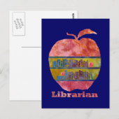 Librarian Apple Briefkaart (Voorkant / Achterkant)