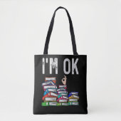 Librarian Book Reader Funny Book Lover Draagtas (Voorkant)