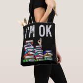 Librarian Book Reader Funny Book Lover Draagtas (Dichtbij)