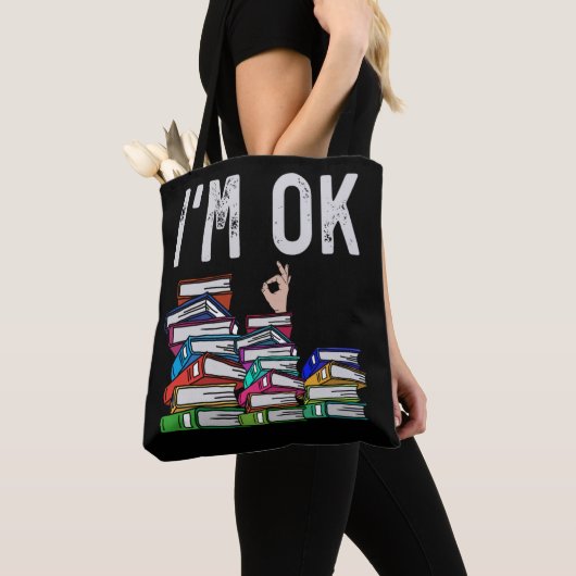 Librarian Book Reader Funny Book Lover Draagtas (Dichtbij)