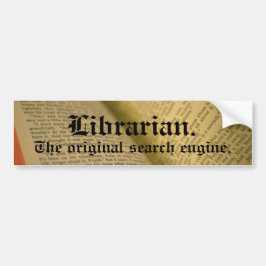 Librarian Bumpersticker