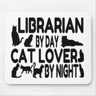Librarian Cat Lover Muismat