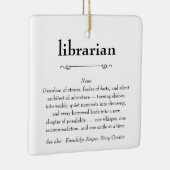 Librarian Definition Appreciation Gift Keramisch Ornament (Rechts)
